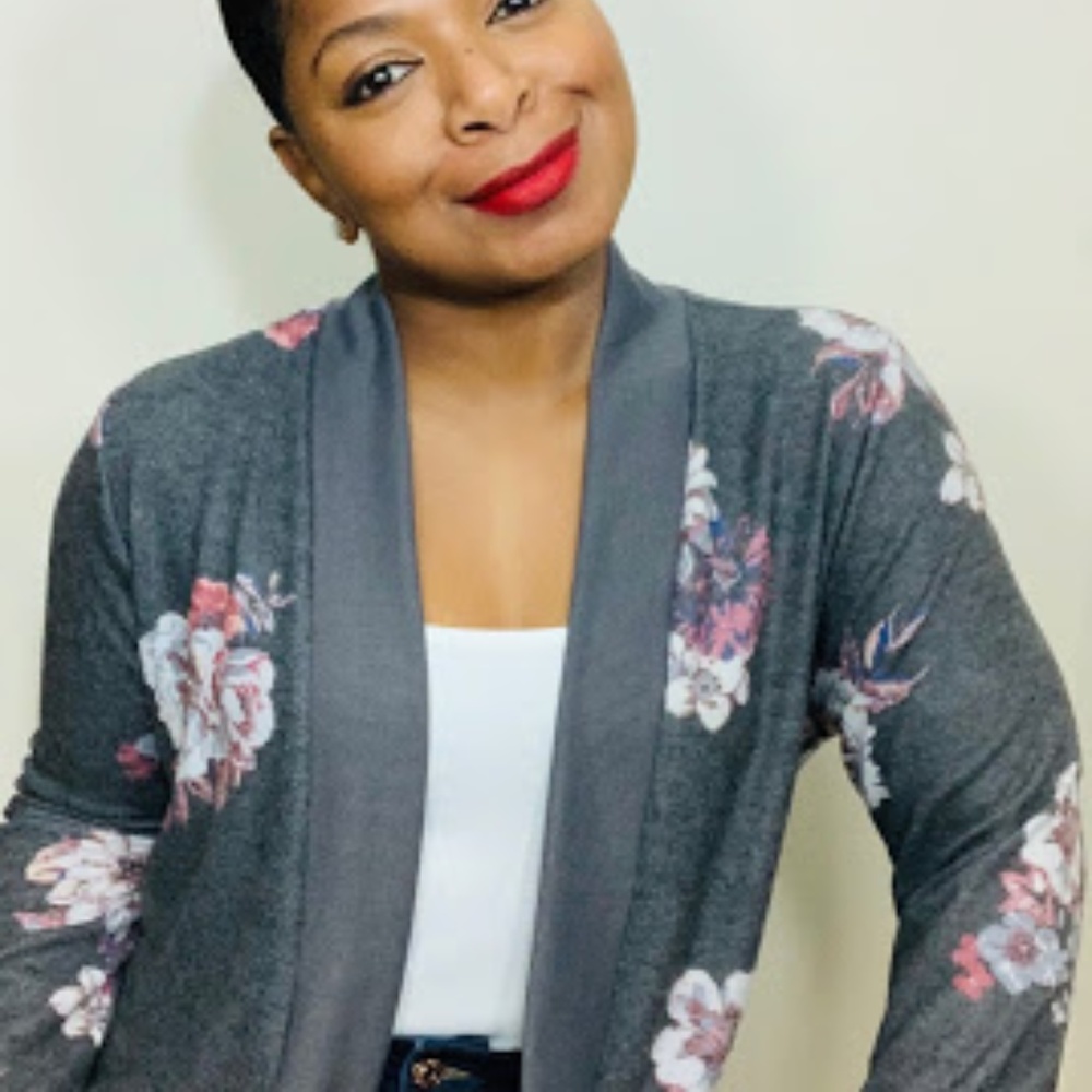 ⭐️ Blooming Floral Print Open-Front Cardi (NWT)